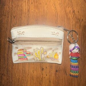 Hand-Painted Mini Coin Purse from Mexico